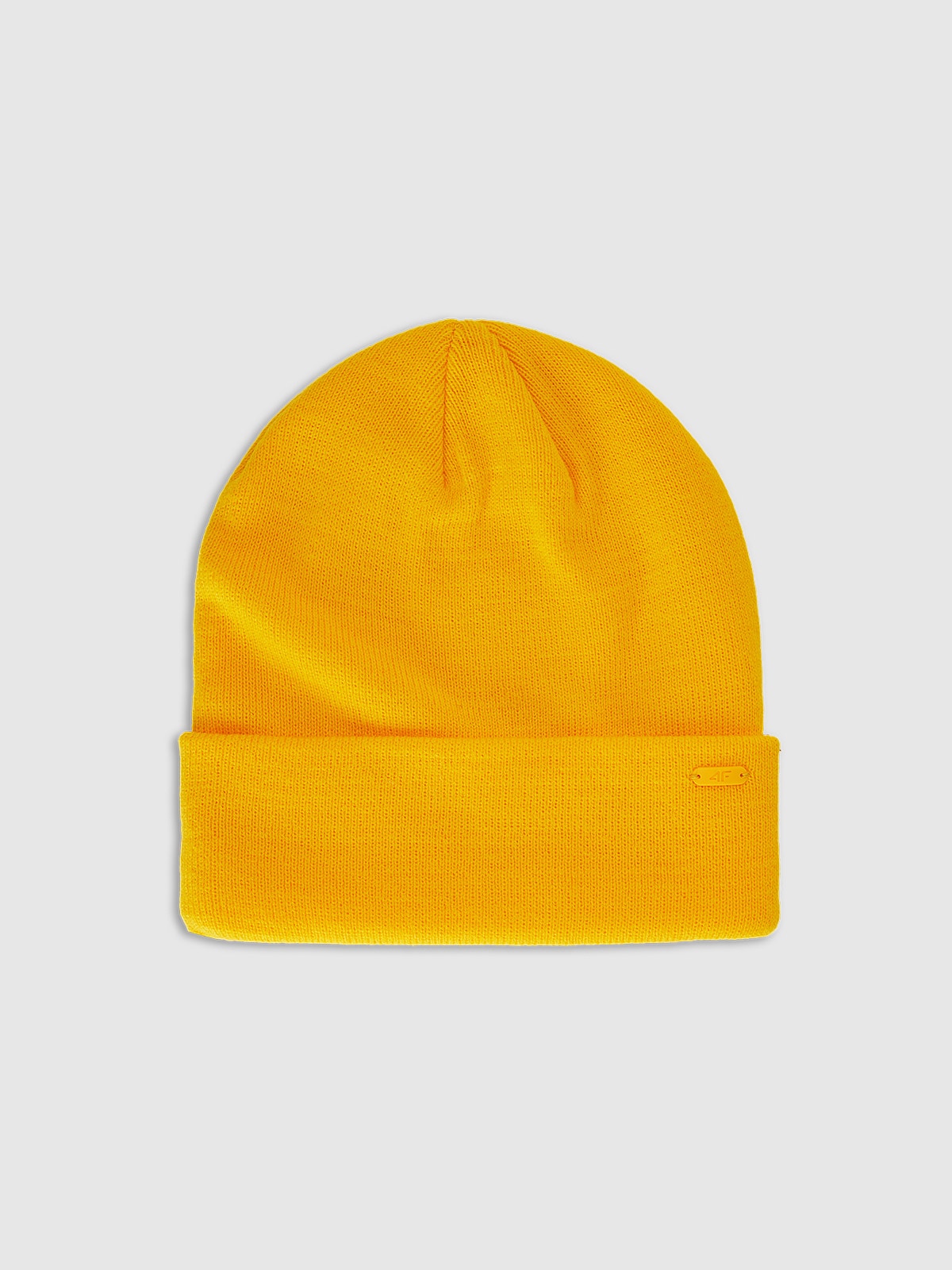 4F Czapka beanie uniseks - pomarańczowa Uniwersalny