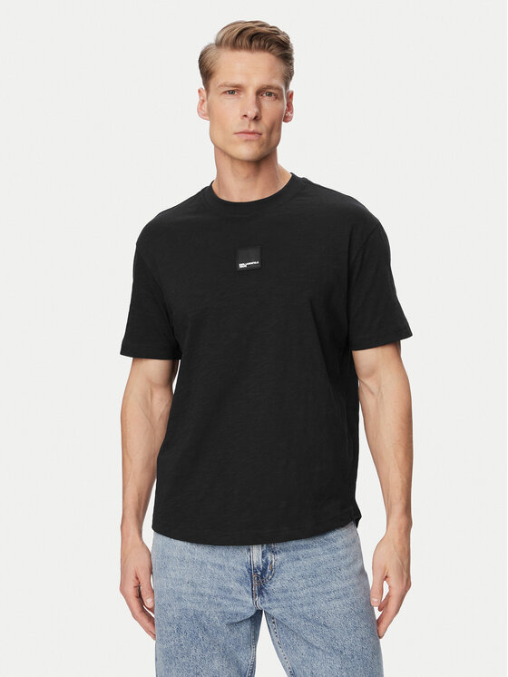 Karl Lagerfeld Jeans T-Shirt B2M17048 Czarny Regular Fit