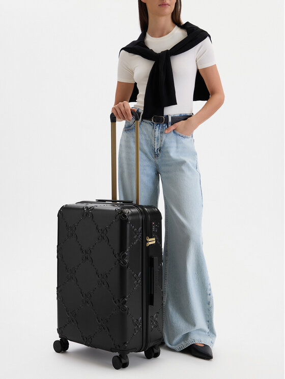 Nine West Walizka średnia CEO-NW-M-005-09 BLACK Czarny