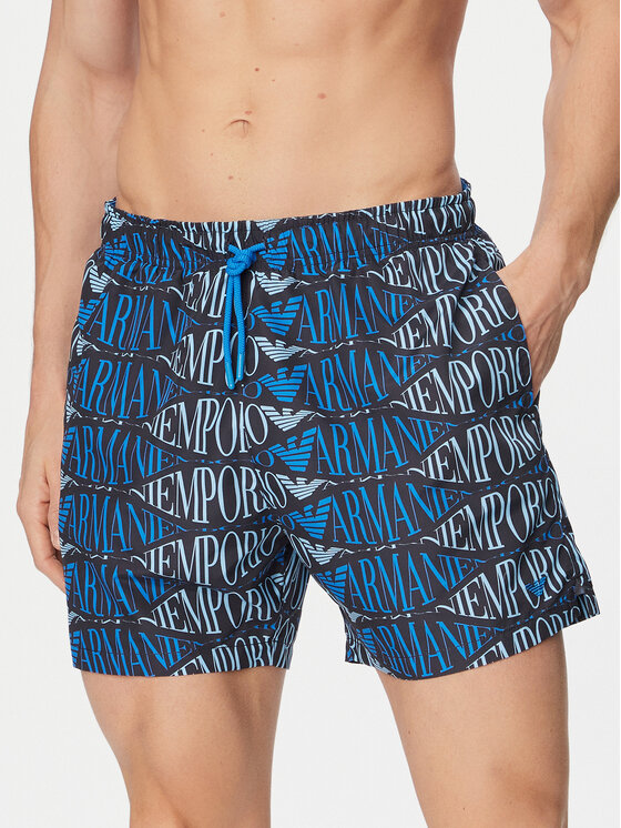 Emporio Armani Szorty kąpielowe EM000583 AF20442 FB335 Niebieski Regular Fit