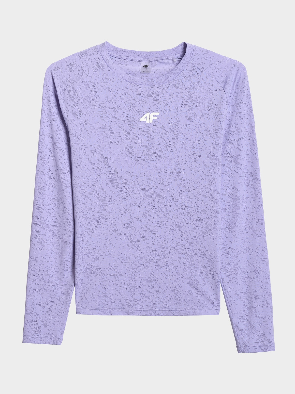 4F Longsleeve treningowy slim szybkoschnący damski - fioletowy XS