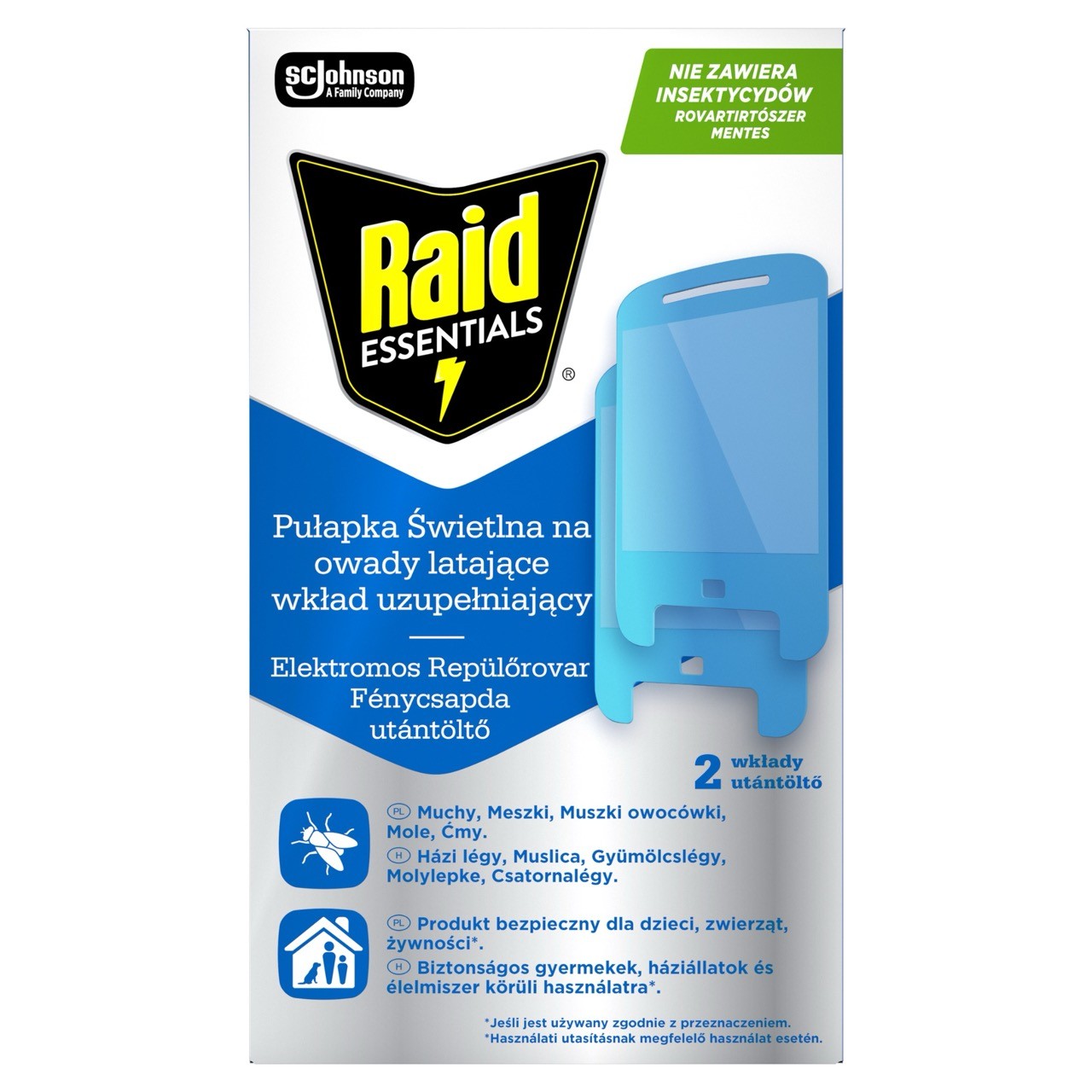 Raid Wkład do pułapki świetlnej na owady latające Essentials
