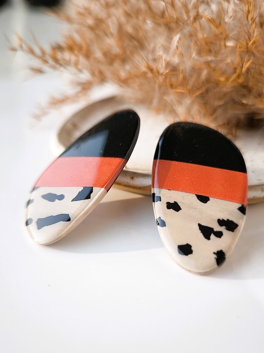 Asymetryczne kolczyki na sztyft MARYLIN