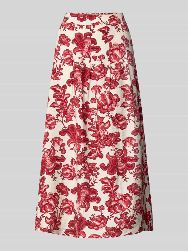 Spódnica midi z mieszanka wiskozy model 'GILVIS'