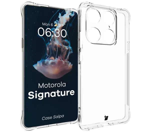 Bizon Case Salpa do Motorola Signature Przezroczysty