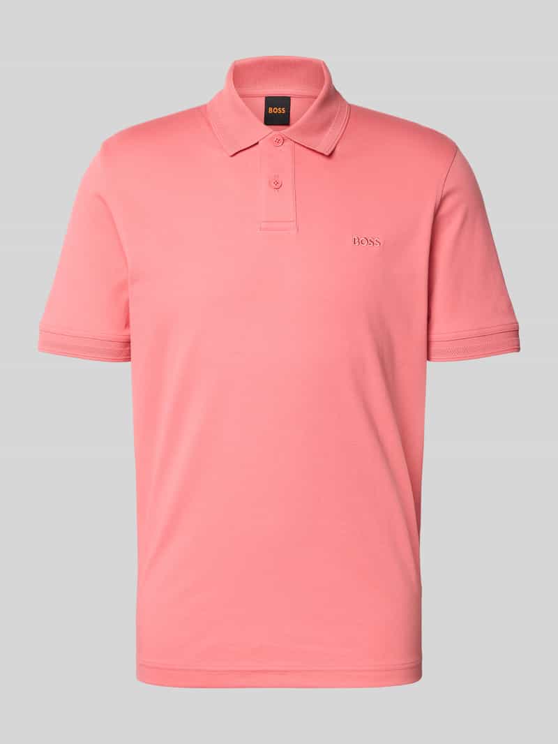 Koszulka polo o kroju regular fit z czystej bawełny model 'PE_INTERLOCK'