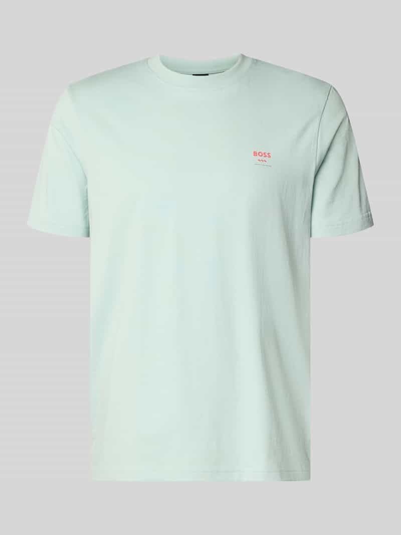 t-shirt o kroju regular fit z czystej bawełny model 'TE_GROOVE'