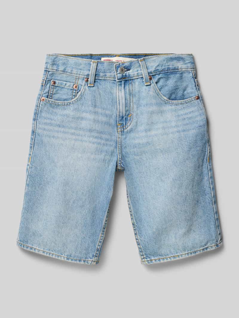 Szorty jeansowe o kroju loose fit z czystej bawełny model 'SKATE SHORT'