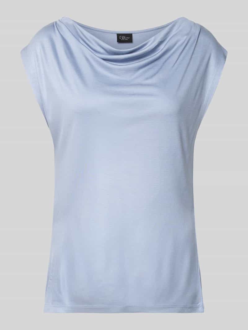 t-shirt o kroju relaxed fit z czystej wiskozy