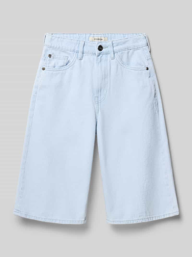 Szorty o kroju straight fit w optyce denimu