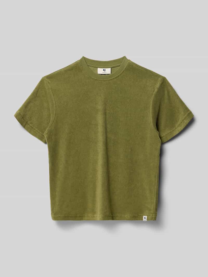 T-shirt o kroju regular fit z detalem z logo