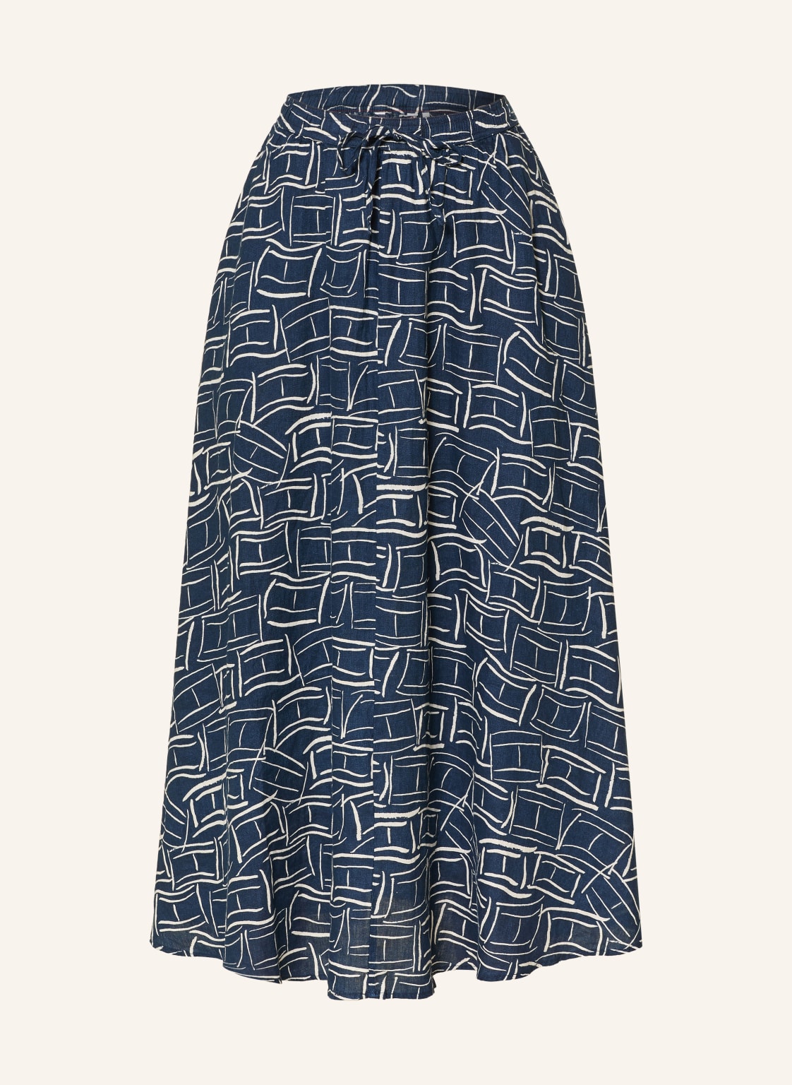 Tommy Hilfiger Spódnica Z Lnu blau