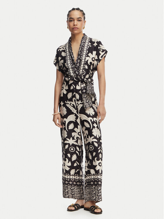 LOLA CASADEMUNT Kombinezon LS2616033 Czarny Regular Fit