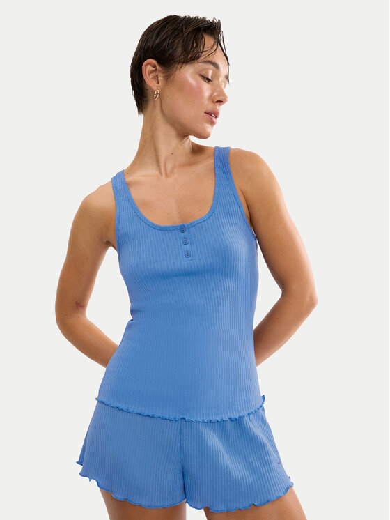 Triumph Top Mix & Match 10227215 Niebieski Regular Fit