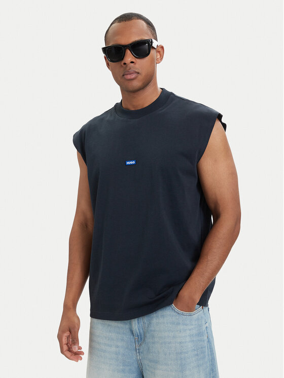 HUGO Tank top Navertz 50509773 Niebieski Regular Fit
