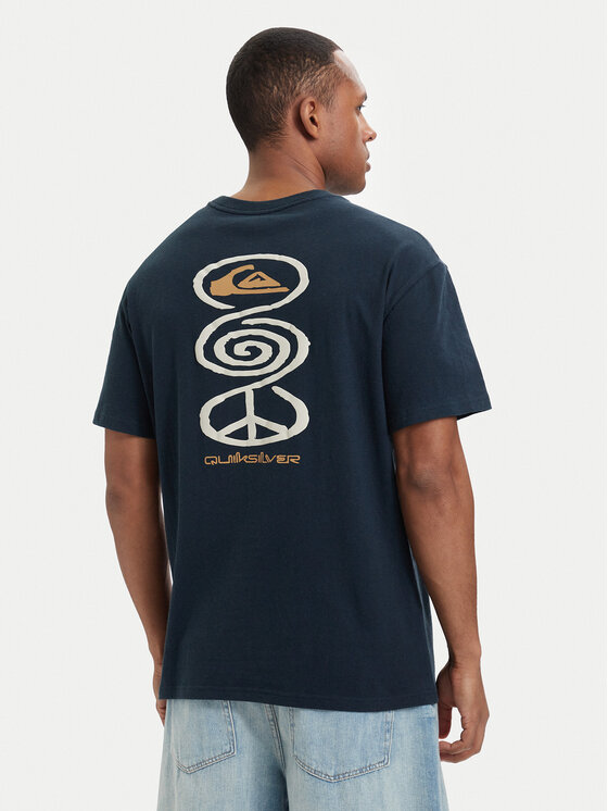 Quiksilver T-Shirt Harmony Spiral EQYZT08304 Granatowy Regular Fit