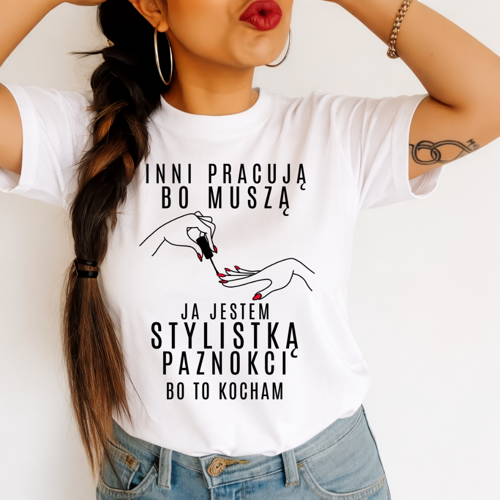 koszulka dla stylistki paznokci