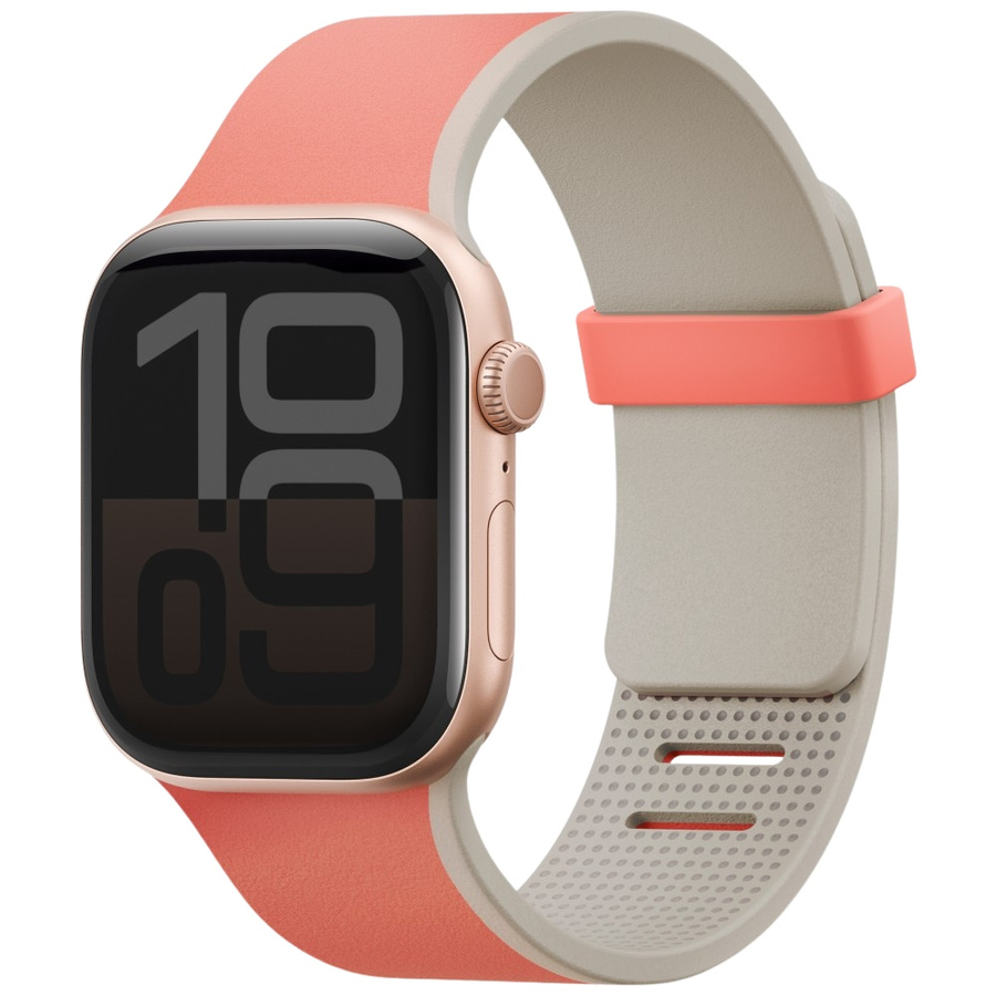 Pasek UNIQ Revix IV Premium do Apple Watch 49/46/45/44mm Edition Reversible Magnetic różowy-beżowy