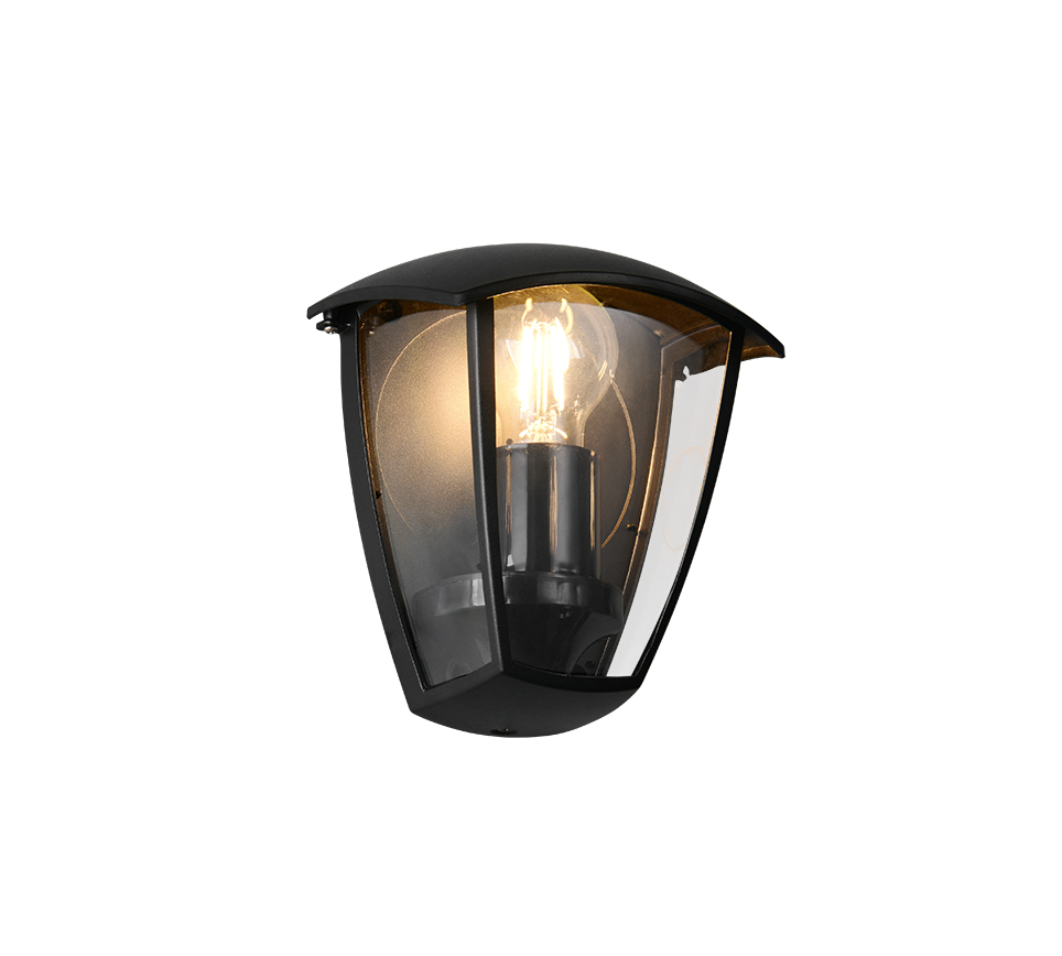 Trio Leuchten VENTA kinkiet zewnętrzny czarny latarenka IP44 1xE27 przyścienny TRIO 263260332