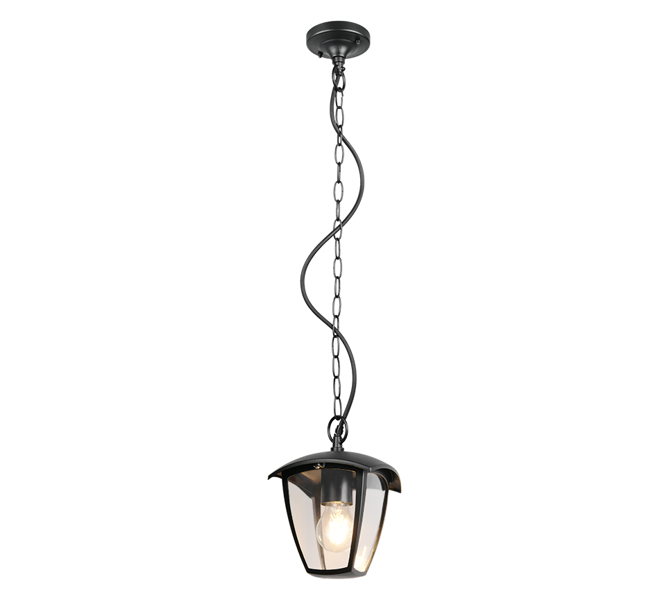 Trio Leuchten VENTA lampa wisząca zewnętrzna czarna latarenka IP44 1xE27 TRIO 363260132