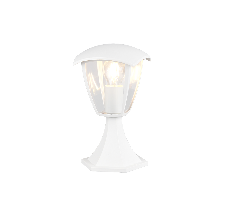 Trio Leuchten VENTA lampa stojąca zewnętrzna biała latarenka IP44 1xE27 TRIO 563260131