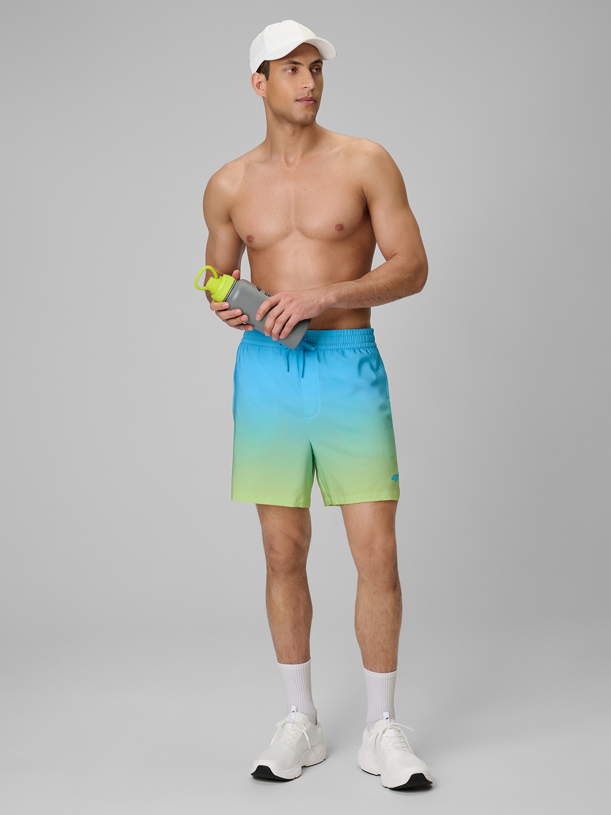 4F Spodenki plażowe boardshorty męskie - niebieskie XXL