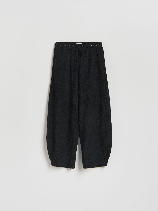 Reserved - Spodnie balloon - czarny