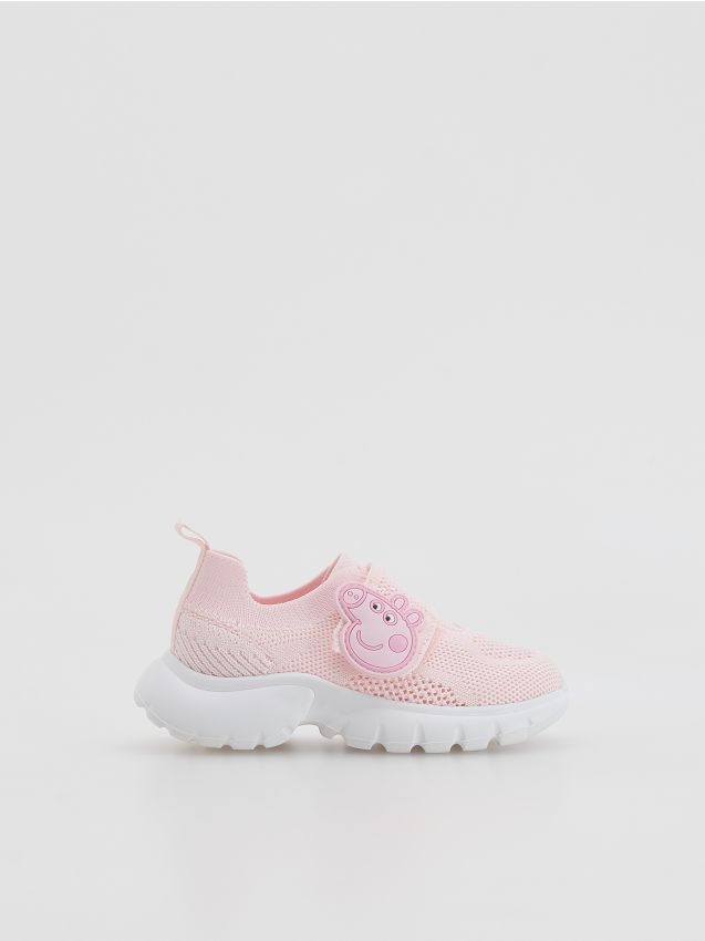 Reserved - Lekkie sneakersy Świnka Peppa - pastelowy róż