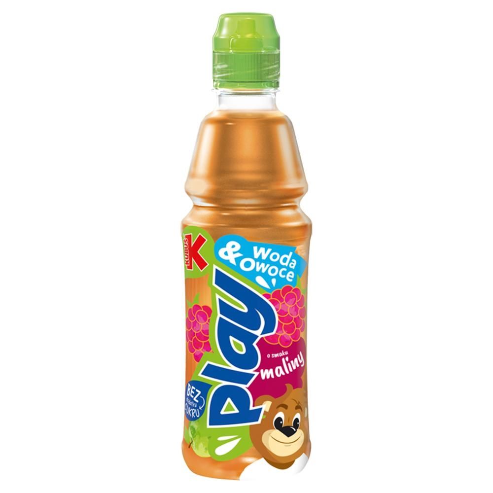Kubuś Play Woda & Owoce Napój owocowy o smaku maliny 400 ml