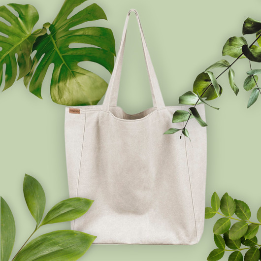 Lazy bag torba beżowa na zamek / vegan / eco