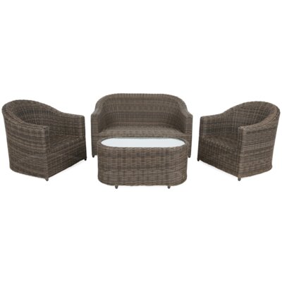 HOME & GARDEN Zestaw mebli ogrodowych Modena 927418 Brązowy