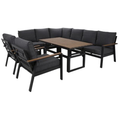 HOME & GARDEN Zestaw mebli ogrodowych Turyn 826347 Szaro-brązowy