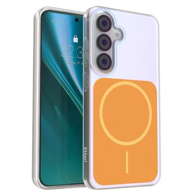 Etui ETTERI Hidden Pearl do Samsung Galaxy S26 Pomarańczowy