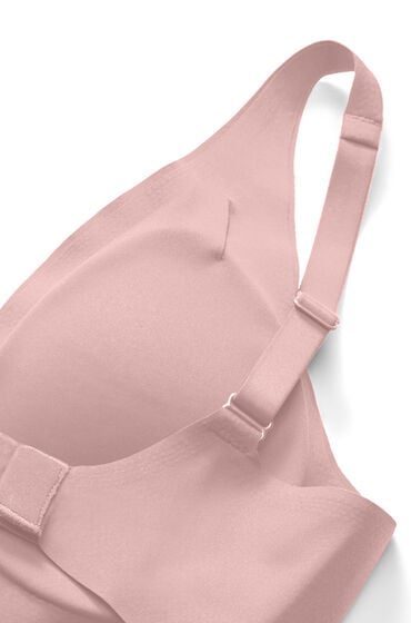 Hunkemöller Biustonosz usztywniany bez fiszbin Super Comfort Różowy