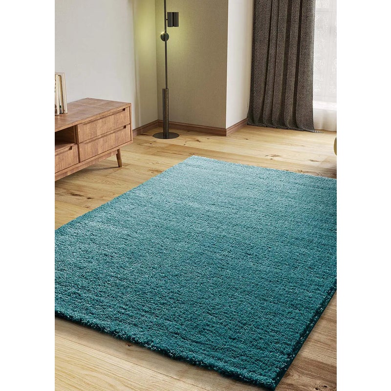 Dywan wewnętrzny prostokątny, niebieski, 160 x 230 cm, ATLAS shaggy gładki - ATTICGO