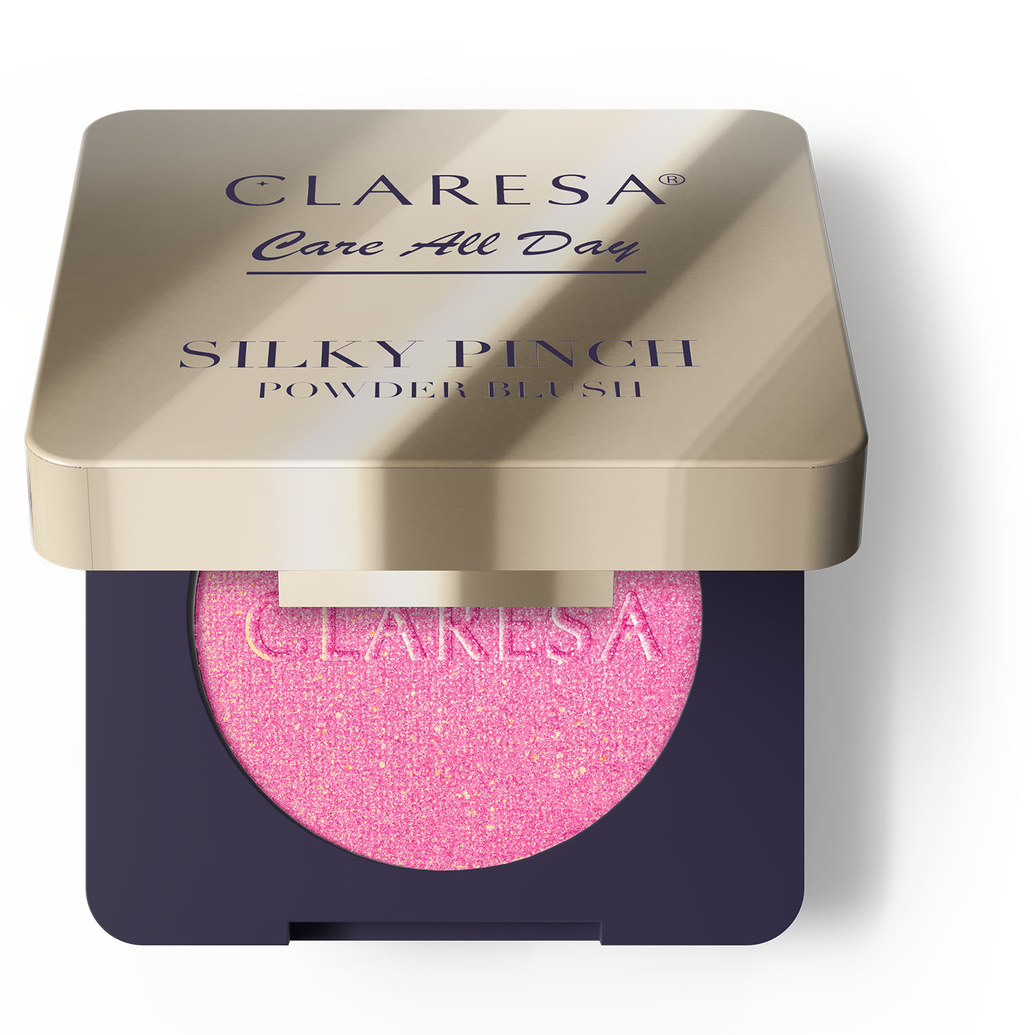 Claresa Care All Day Silky Pinch Pudrowy Róż do Policzków 02 Lumi Pink