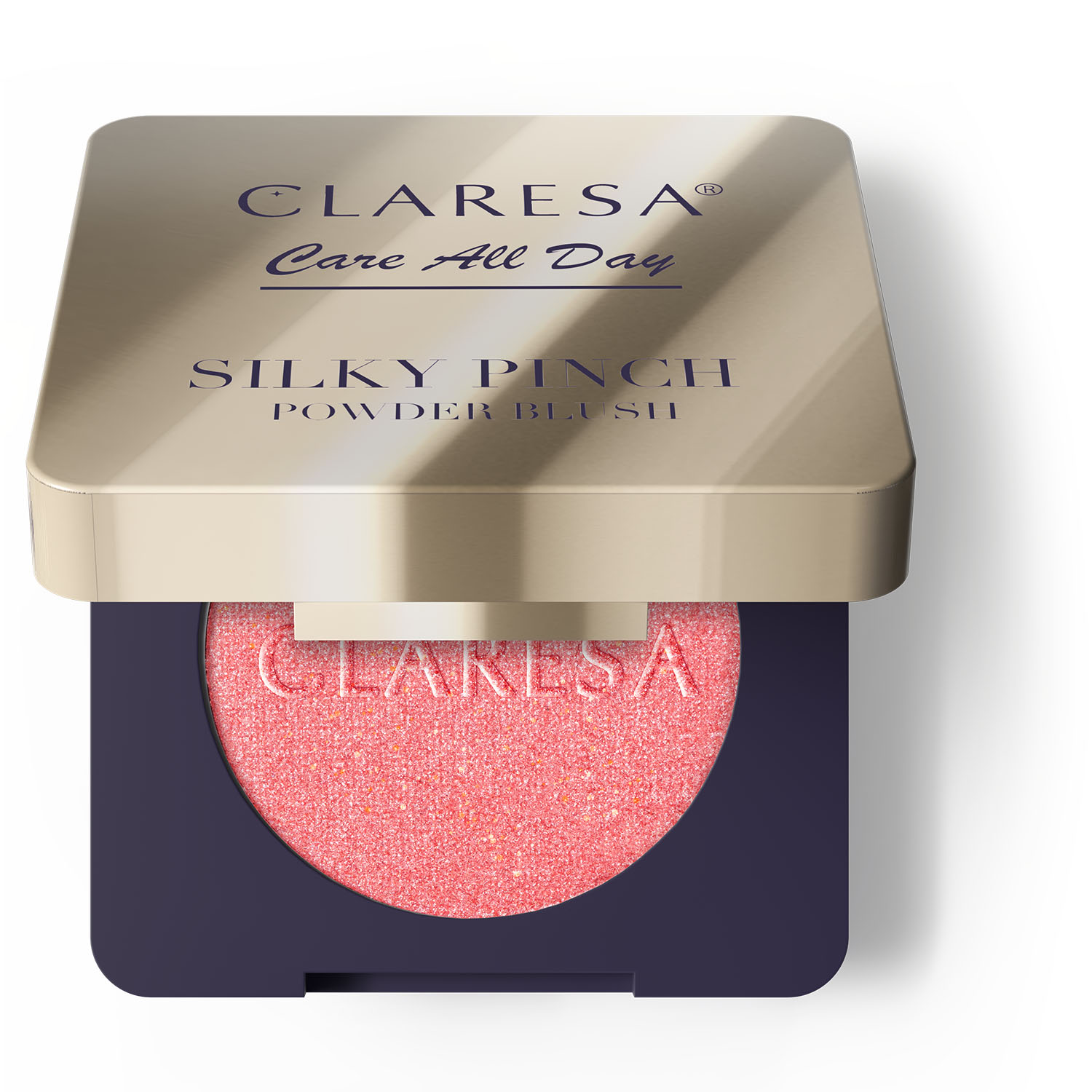 Claresa Care All Day Silky Pinch Pudrowy Róż do Policzków 03 Lumi Peach