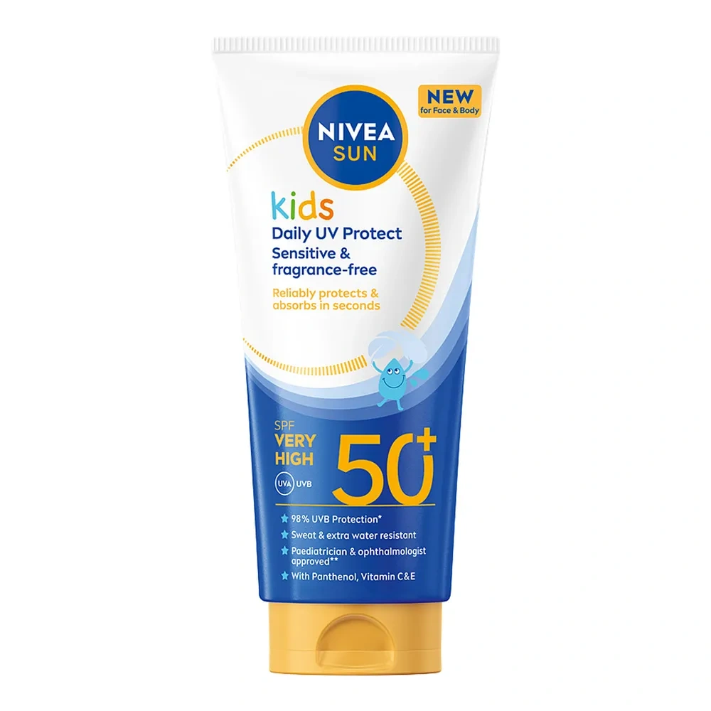 NIVEA SUN Kids Daily UV Protect balsam do opalania dla dzieci do twarzy i ciała SPF50+ 100 ml