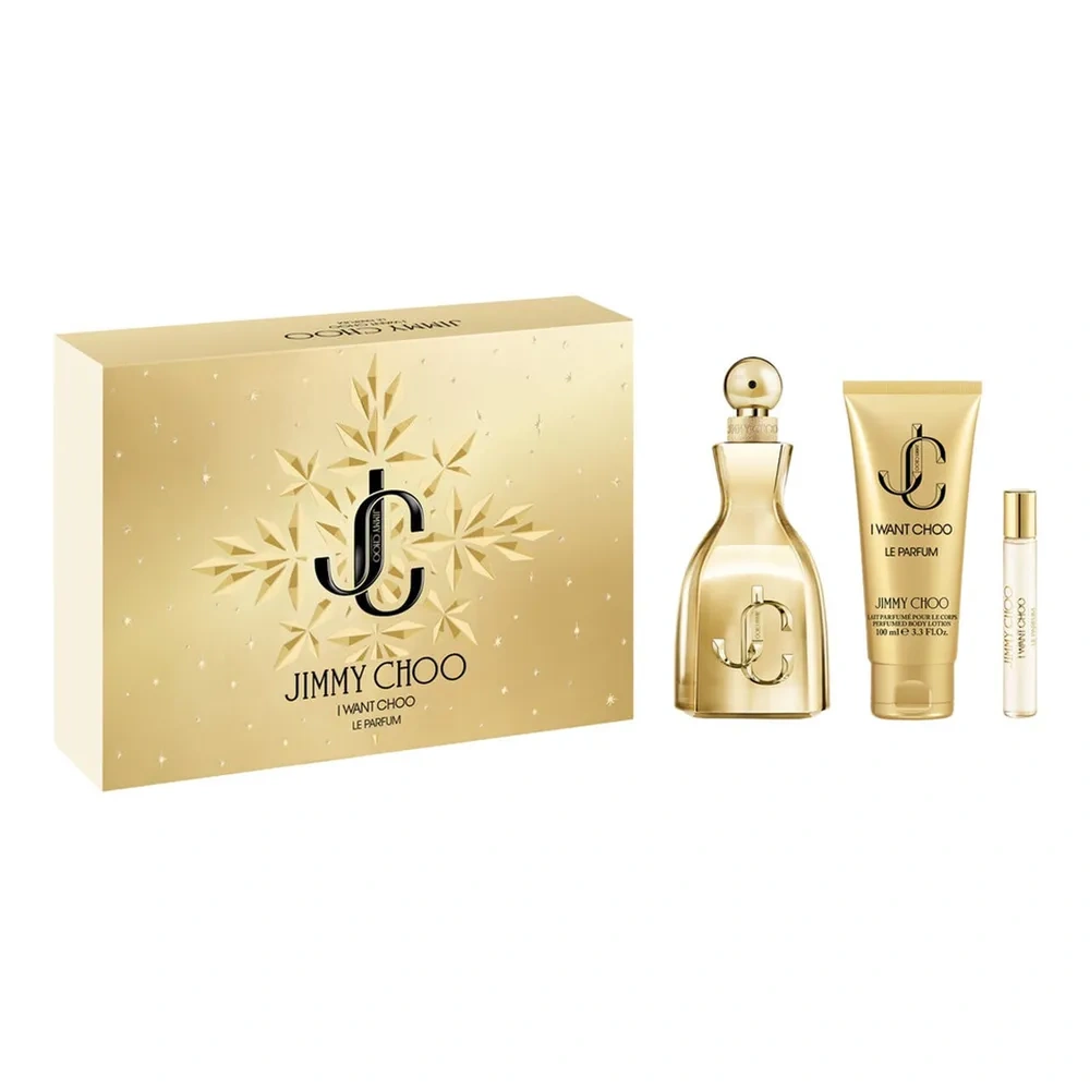 Jimmy Choo I Want Choo Le Parfum perfumy spray 100 ml + 7,5 ml + balsam do ciała 100 ml