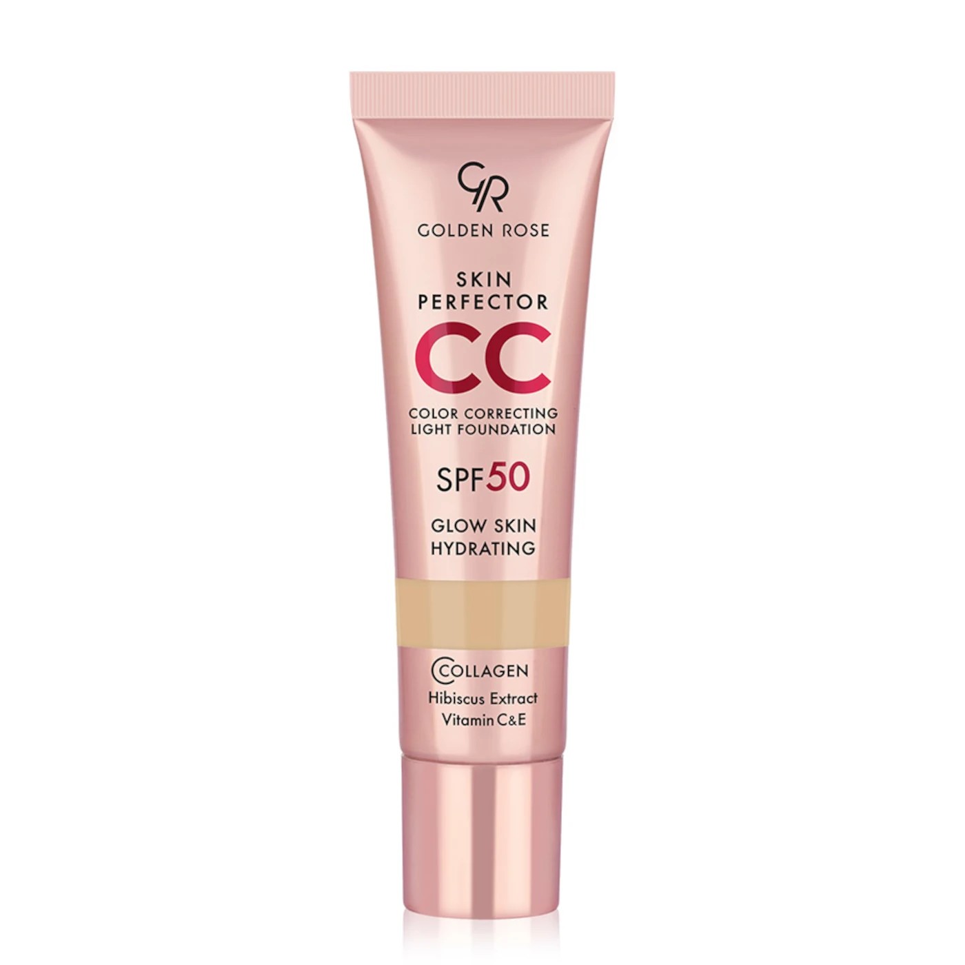Golden Rose CC Skin Perfector Korygujący Podkład do Twarzy z Filtrem SPF50 101 Beige