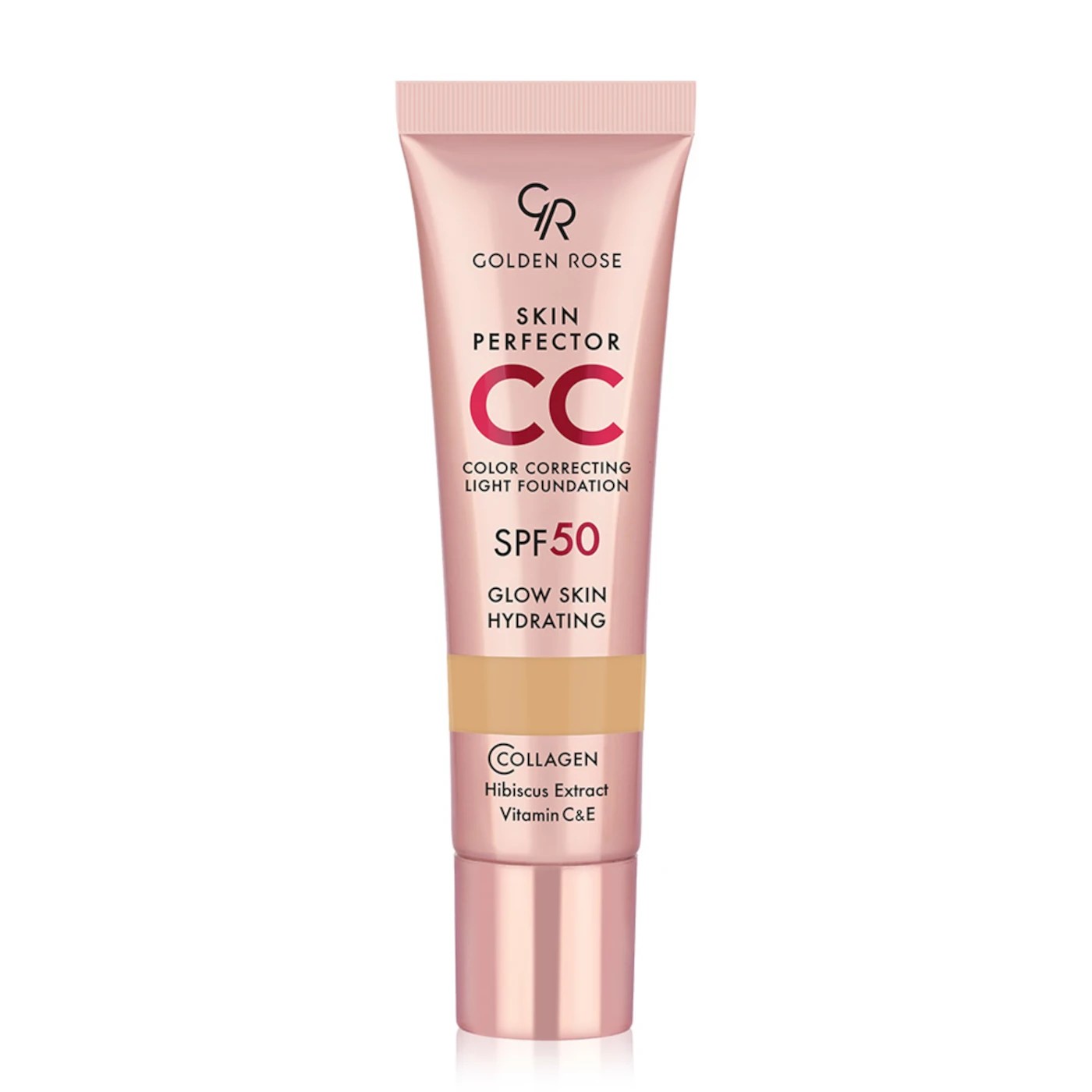 Golden Rose CC Skin Perfector Korygujący Podkład do Twarzy z Filtrem SPF50 102 Neutral