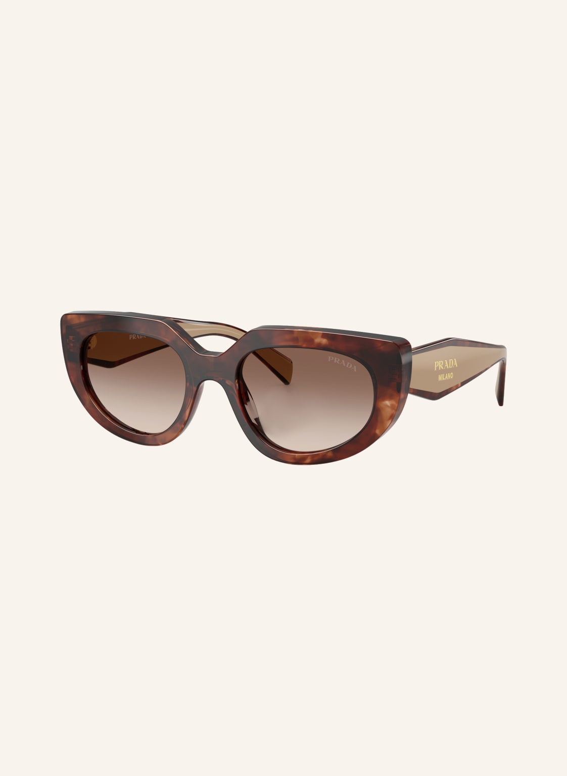 Prada Okulary Przeciwsłoneczne Pr d02s braun