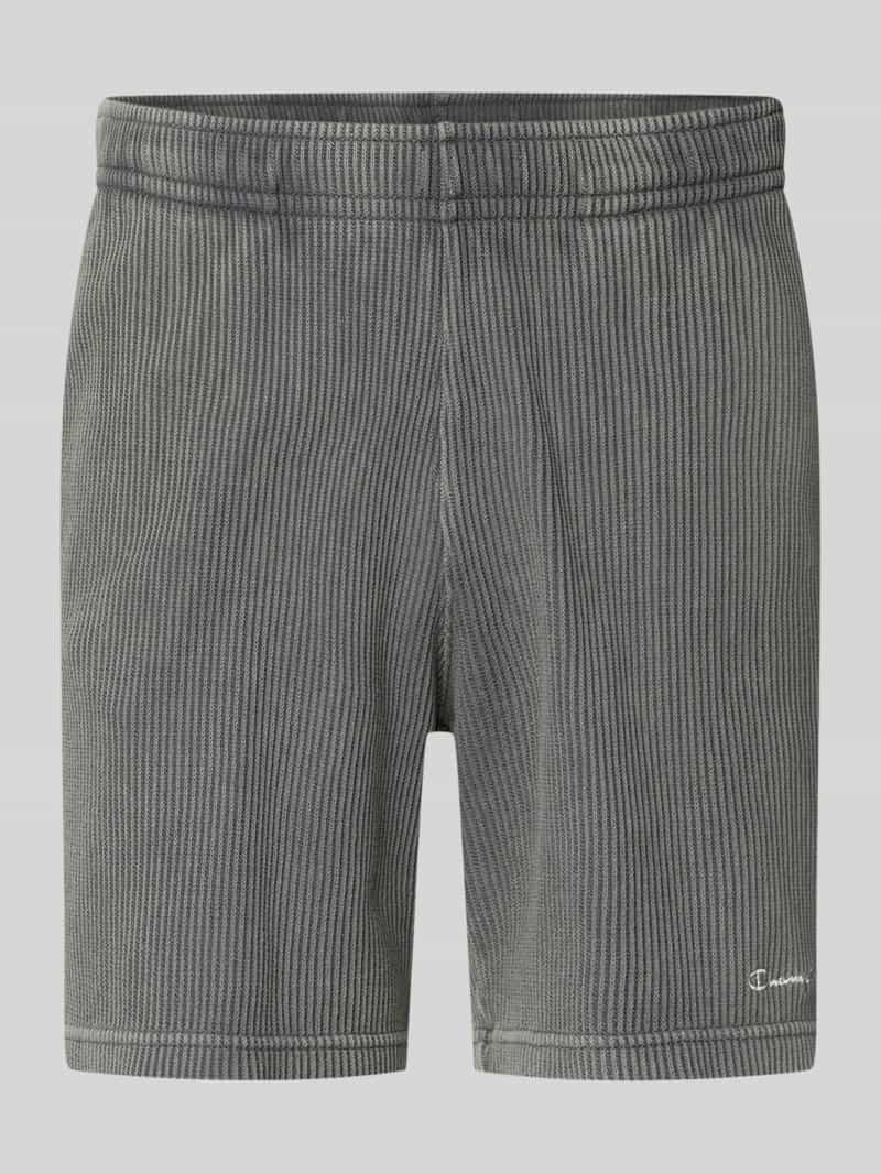 Szorty z fakturowanym wzorem i elastycznym pasem