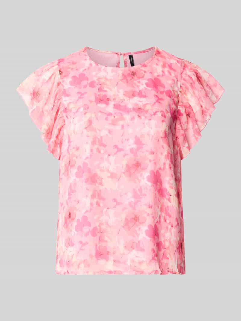 Top o kroju regular fit z szyfonu model 'SMILLA'