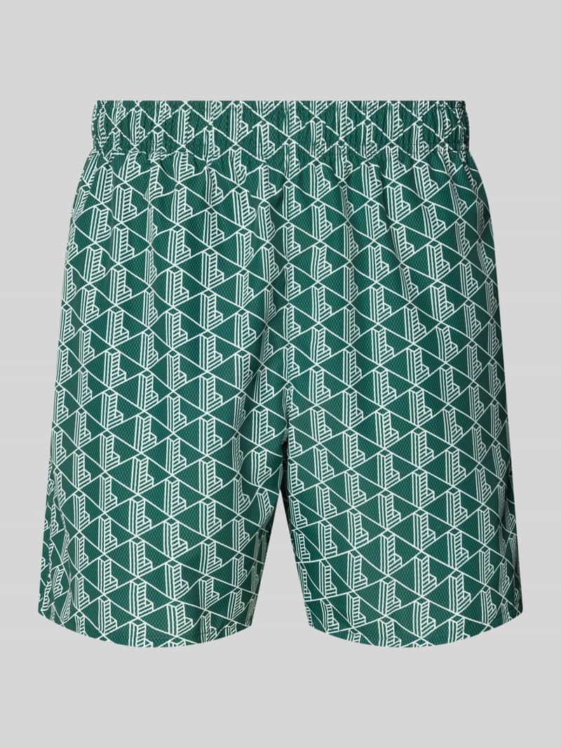 spodenki kąpielowe z wzór z logo