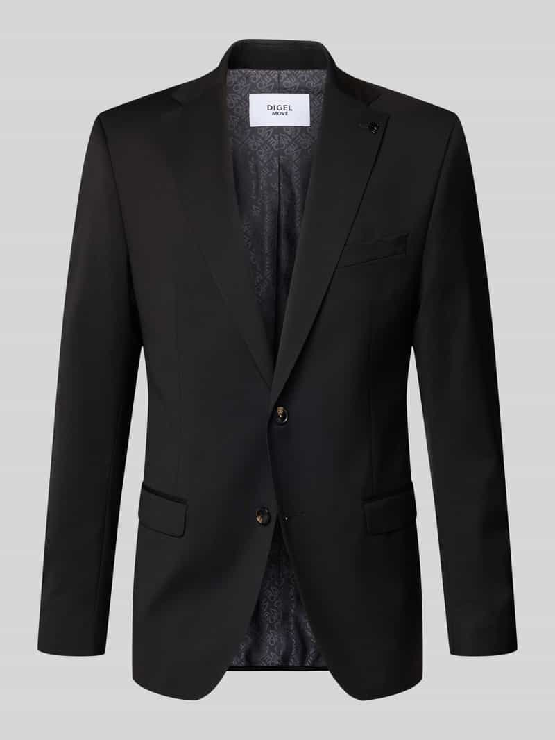 Marynarka na 2 guziki z patkami przy kieszeniach w kroju slim fit Model 'Move Alesso'