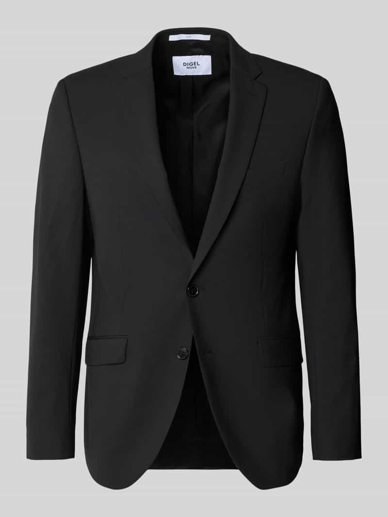 marynarka na 2 guziki o kroju slim fit z kieszeniami z patką model 'Allan'