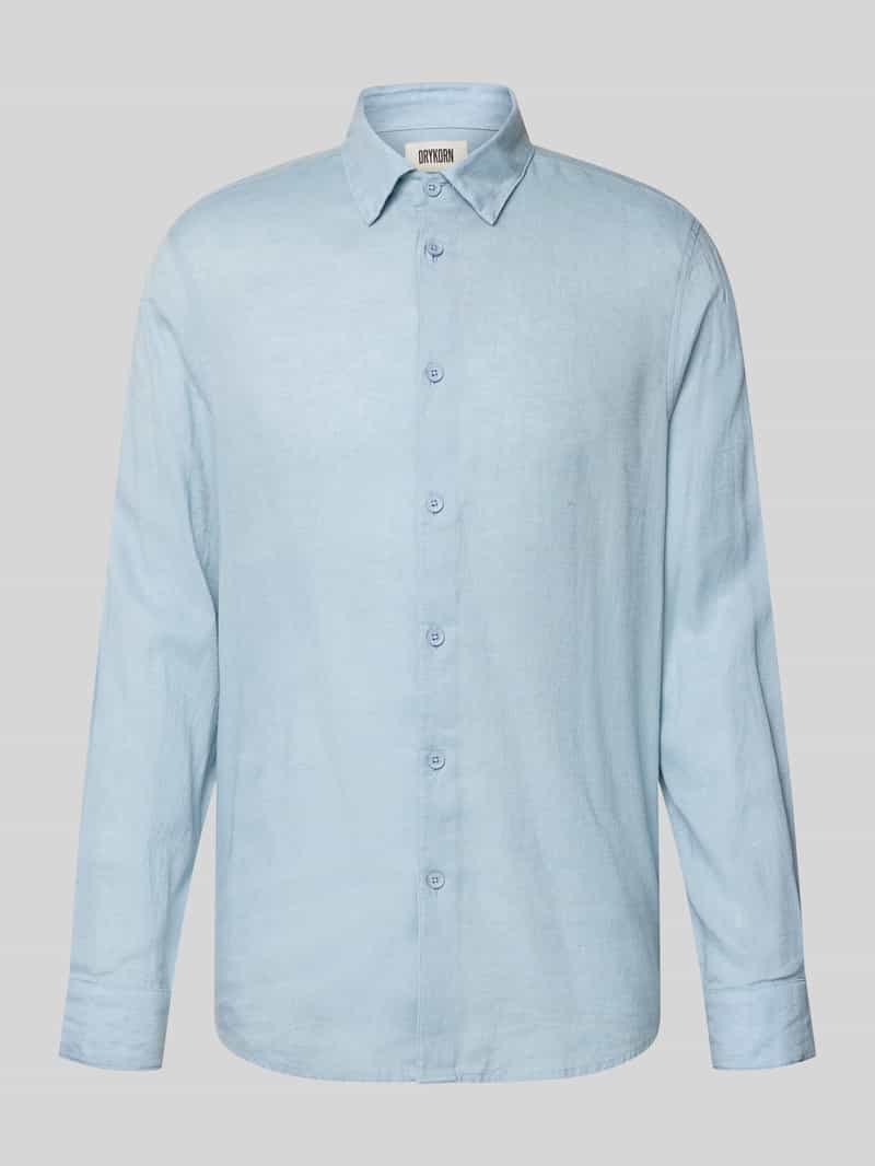 Koszulka polo o kroju slim fit z mieszanki lnu i bawełny model 'RAMIS'