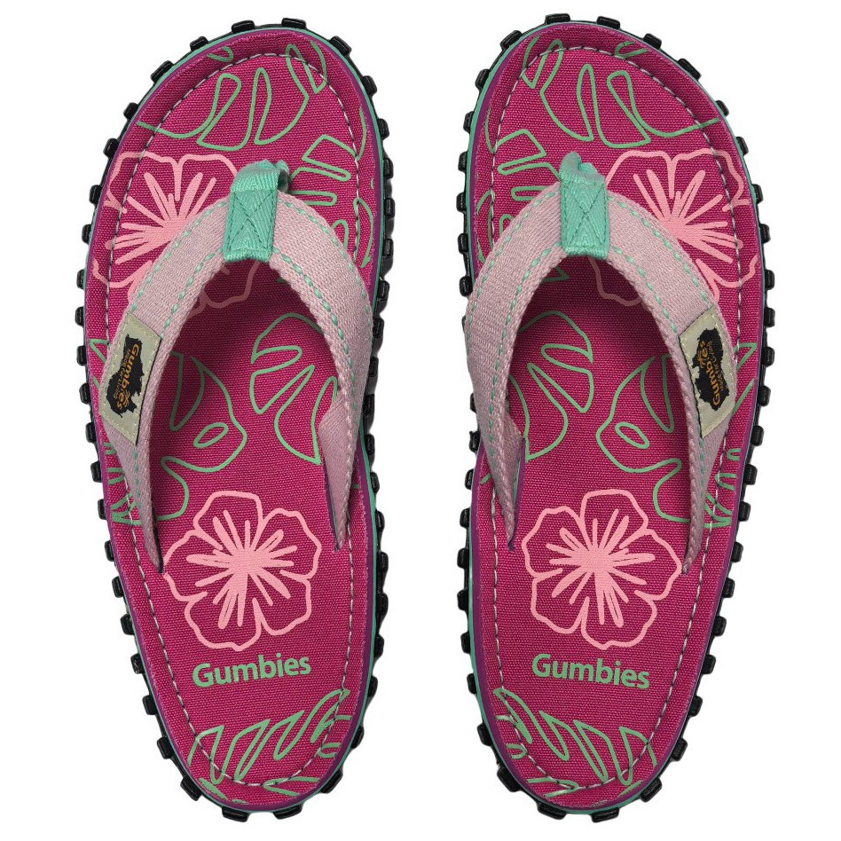 Japonki damskie Gumbies Blush Hibiscus Rozmiar butów (UE): 42 / Kolor: różowy