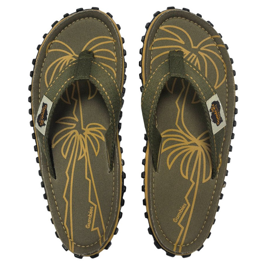 Japonki męskie Gumbies Palm Leaf Khaki Rozmiar butów (UE): 41 / Kolor: khaki